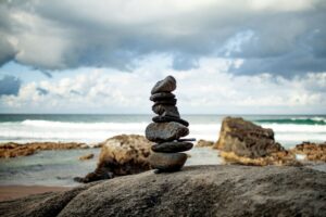 rocks balancing