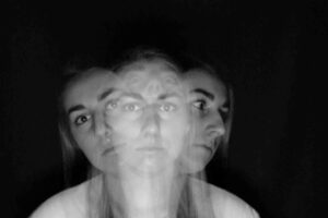 person with shadows of face