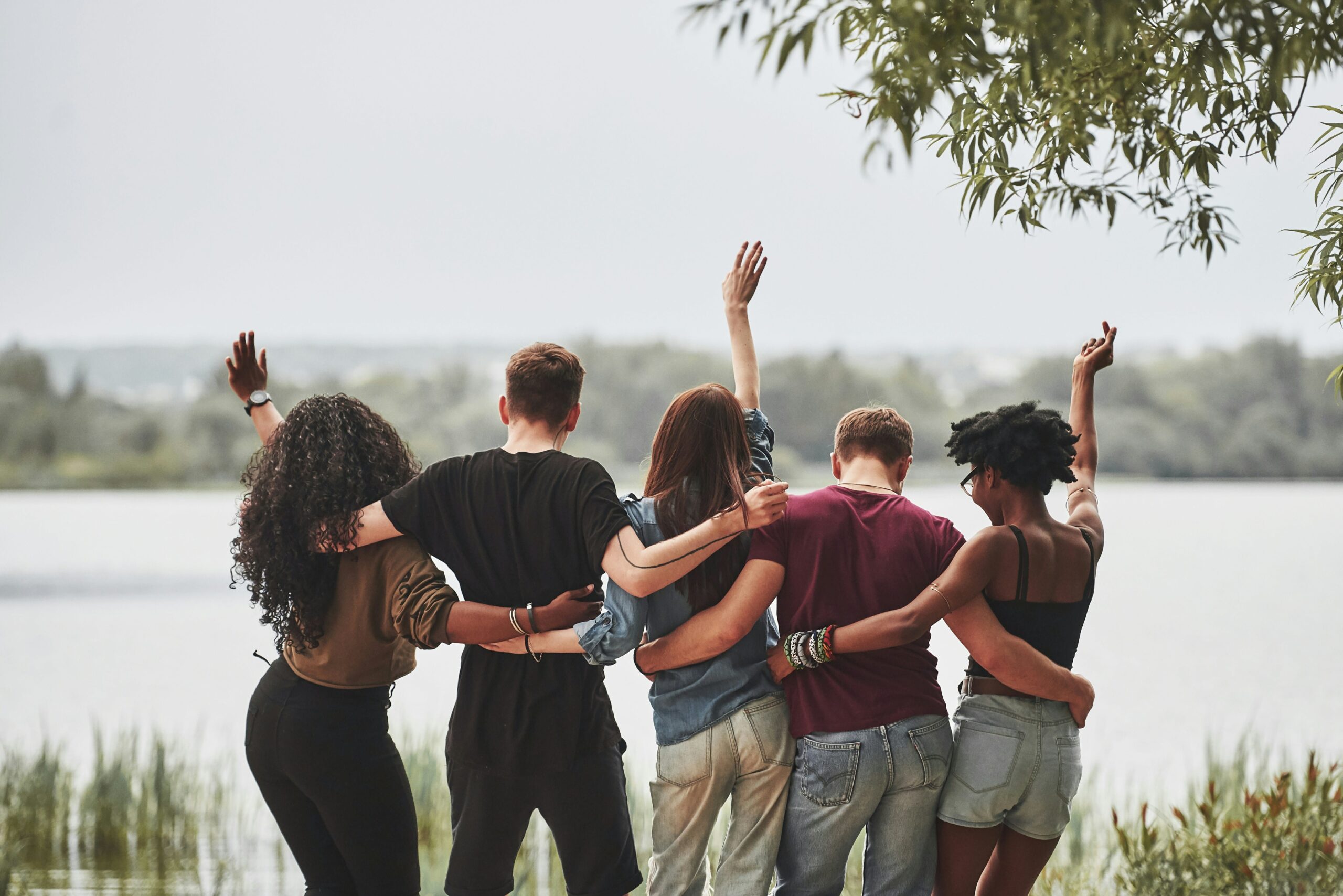 group of people happy to be with each other
